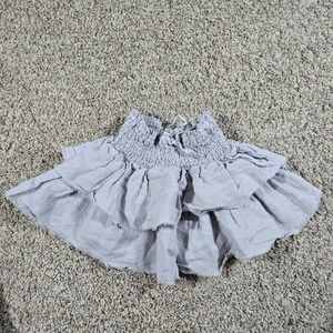 EUC Zara Kids Size 9 Linen Tiered Ruffle Skirt - Like New!
